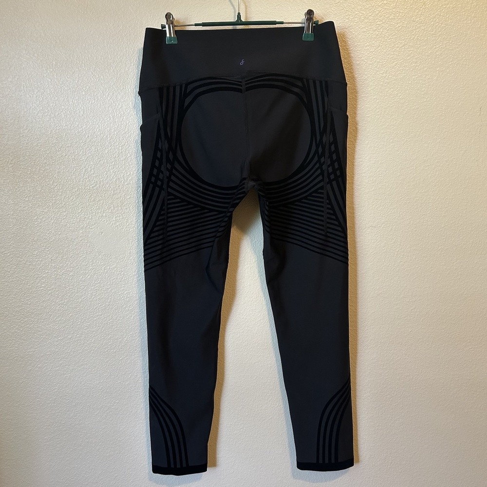 Fanka Body Sculpt 7/8 Leggings Black High Compression Cropped 2XL Shape-Wear EUC